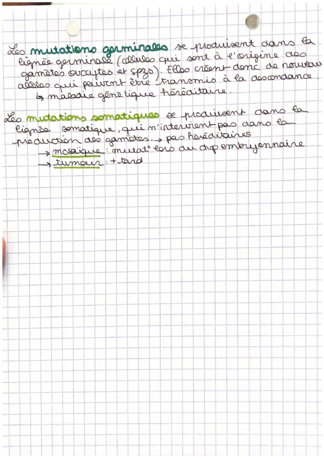 MUTATION DE L'ADN
ET VARIABILITÉ GÉNÉTIQUE
erreure de réplication
-
origines des mutations
génie génétique
therapie génétique
3 types de mut