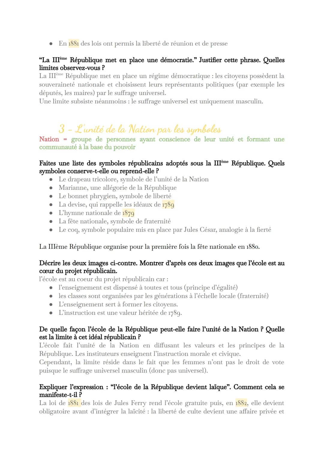 --- OCR Start ---
Introduction
Chronologie
Lo scolaires (école
gratuite, obligatoire)
1882
1875
1870
1850
(4 septembre)
Proclamation Républi