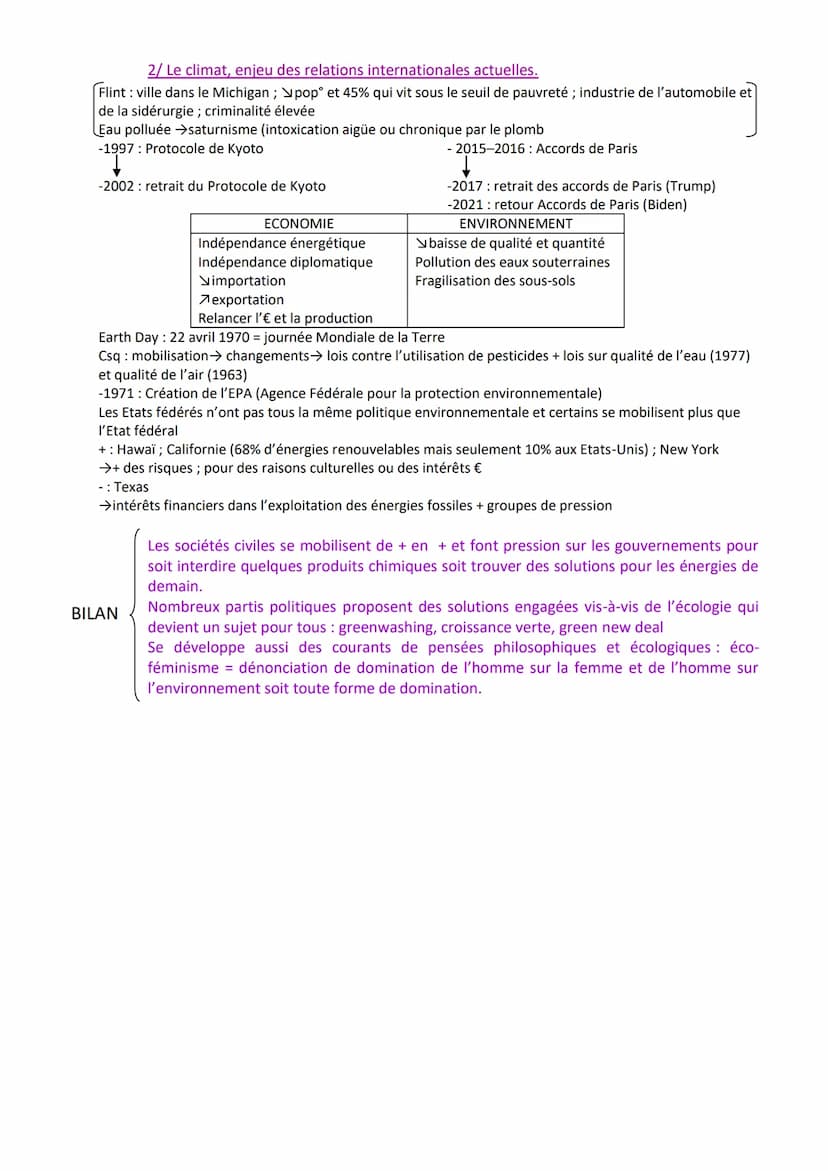 THEME 3: L'environnement entre exploitation et protection : un enjeu
planétaire
Intro :
EXPLOITATION
De ressources
Durable/raisonnée
Ou sure