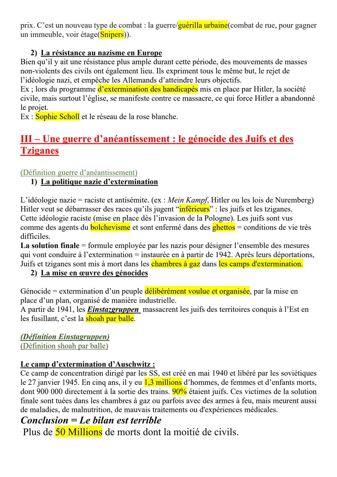 CHAPITRE 3: La Seconde Guerre mondiale,
Une guerre d'anéntissement(1939-1945)
Problématique : Comment la Seconde Guerre mondiale devient-ell