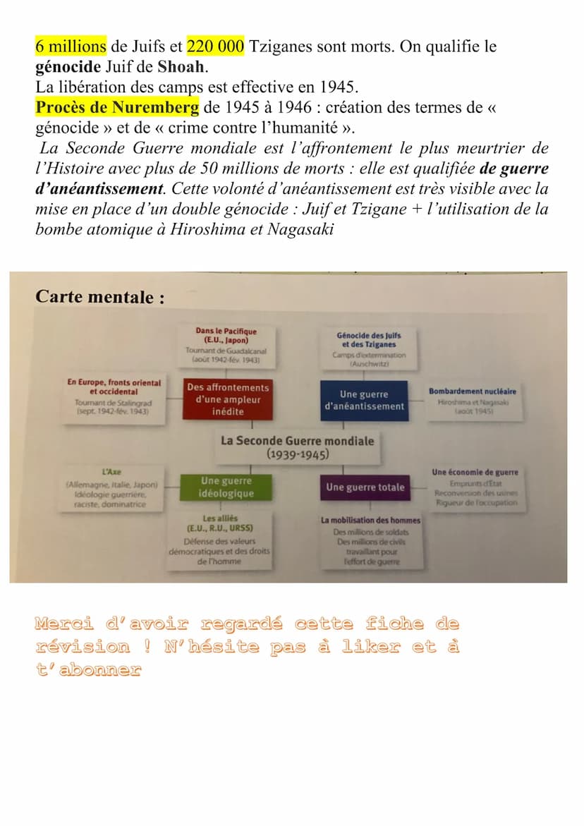 CHAPITRE 3: La Seconde Guerre mondiale,
Une guerre d'anéntissement(1939-1945)
Problématique : Comment la Seconde Guerre mondiale devient-ell
