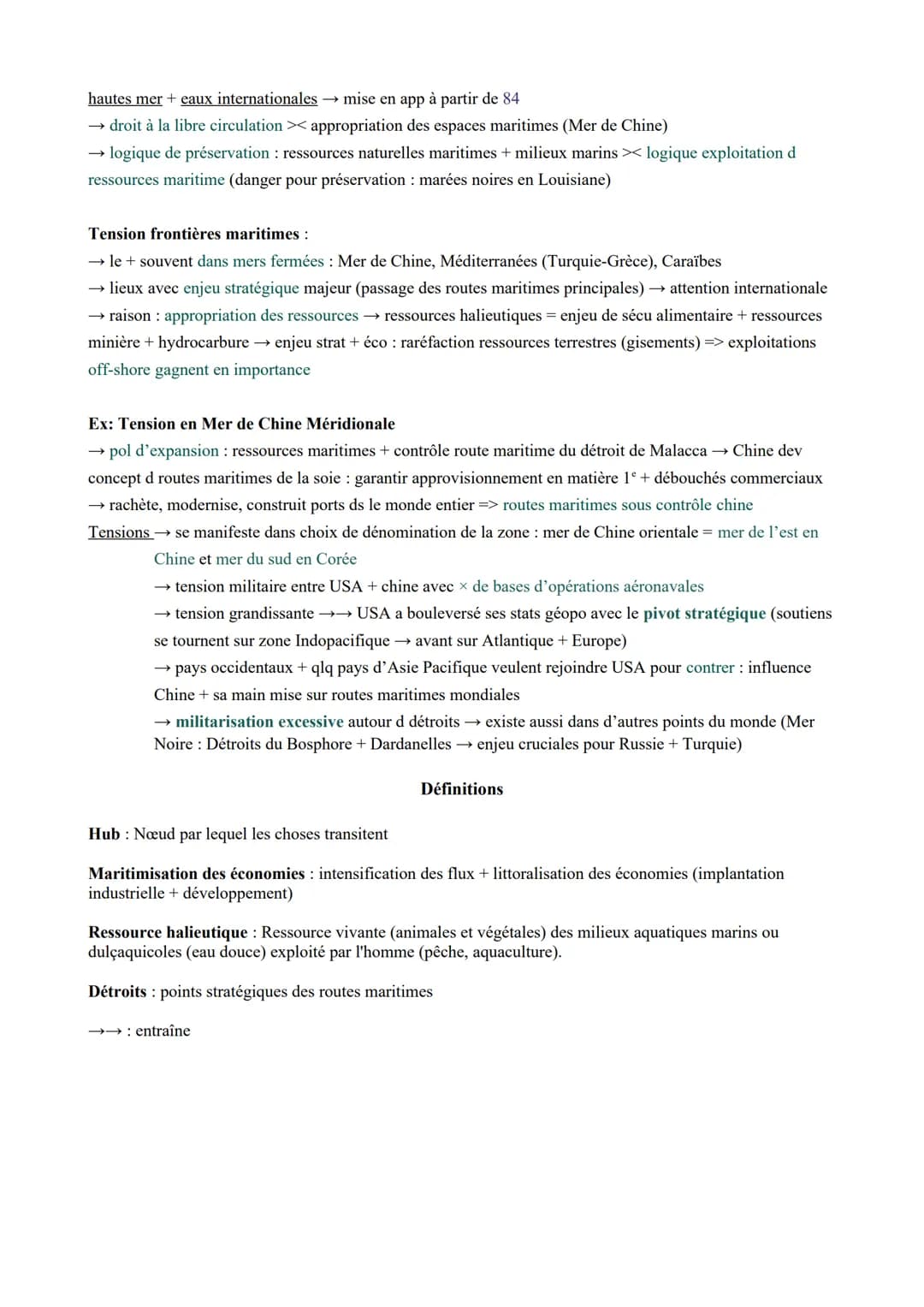 Mers et océans au cœur de la mondialisation
Années 1960 → échanges mondiaux généralisation conso de masse + industrialisation pays
occidenta