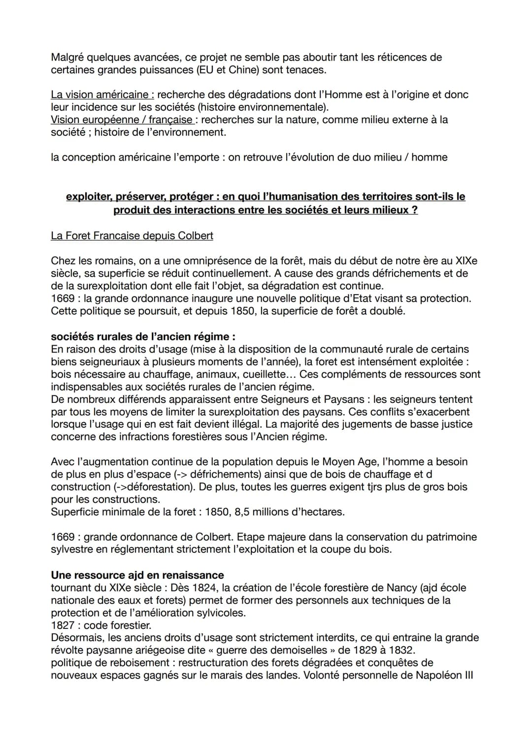 HGGSP THEME 5 - l'environnement
Comment, à toutes les échelles confondues, l'environnement est t il devenu l'objet d'un
combat planétaire, i