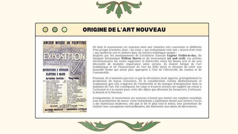 O
C'EST QUOI
L'ART
NOUVEAU?
1890-1915
PRÉSENTÉ PAR FAIROUZ METROPOLITAIN
ALPHONSE MUCHA
Reverie, 1898
O O O INTRODUCTION
Quand vous pensez à