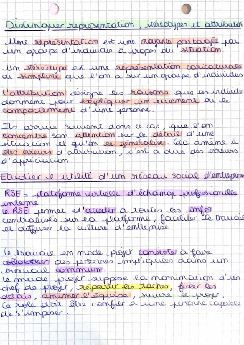 SDGN
les interactions au sein de l'organisation?
la culture Ⓒaensemble de croyances, de valeurs et de
normes qui se transmettent à e interie