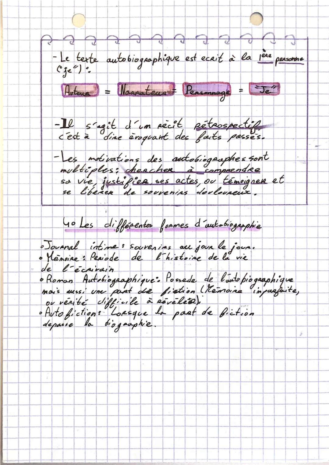 IEERITURE DE Soi •
ET AUTOPORTRAIT
1. Is autobiographie
Rediger son autobiographie, c
autobiographie, c'est écrire soi-même
l'histoire de sa