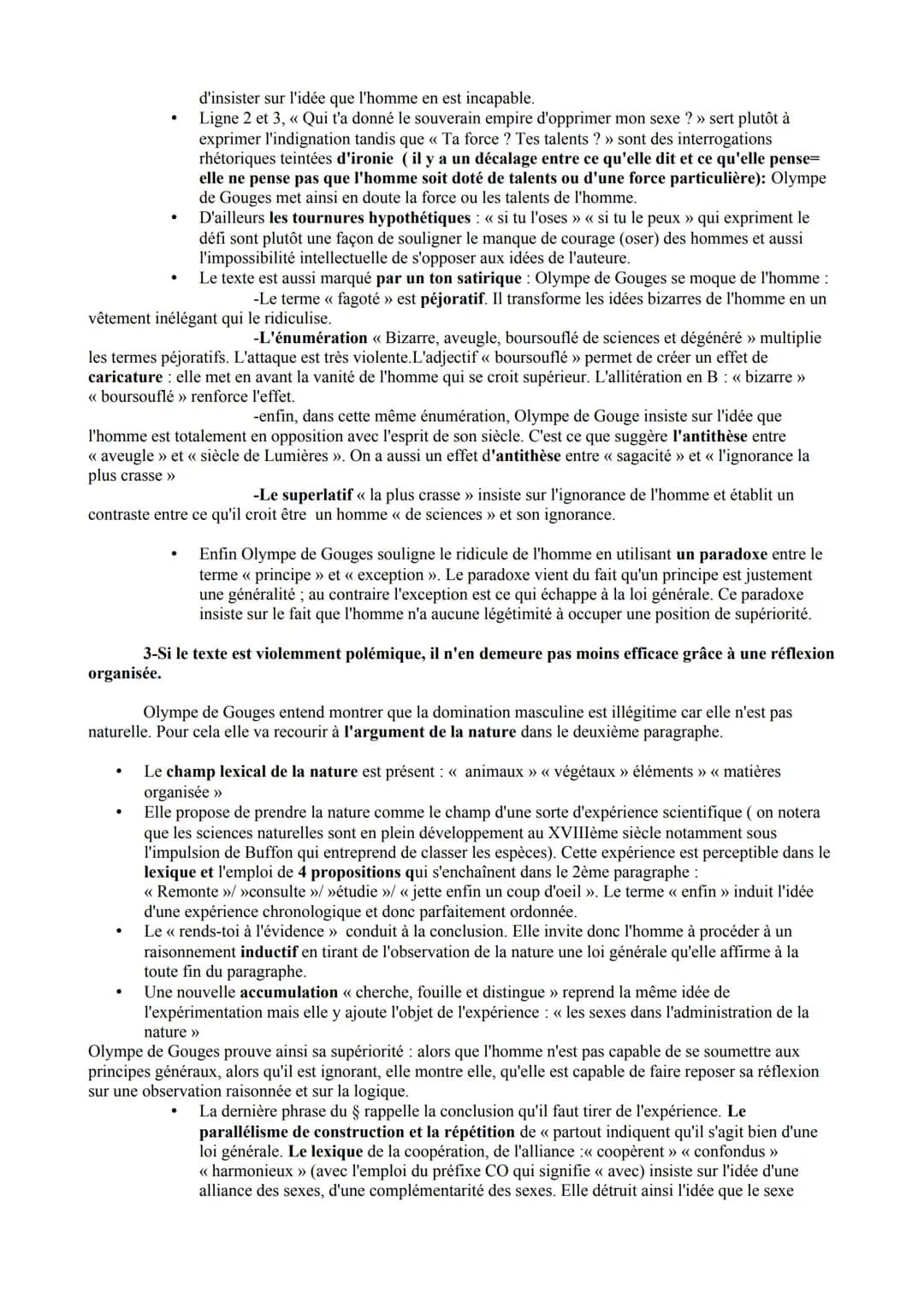 Olympe de Gouges, Texte de LA n°1
Pour l'Introduction :
.
on retiendra en particulier :
-Olympe de Gouges participe à la Révolution français