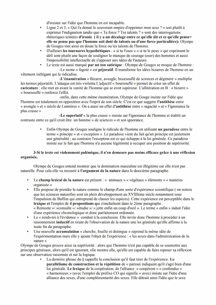 Olympe de Gouges, Texte de LA n°1
Pour l'Introduction :
.
on retiendra en particulier :
-Olympe de Gouges participe à la Révolution français