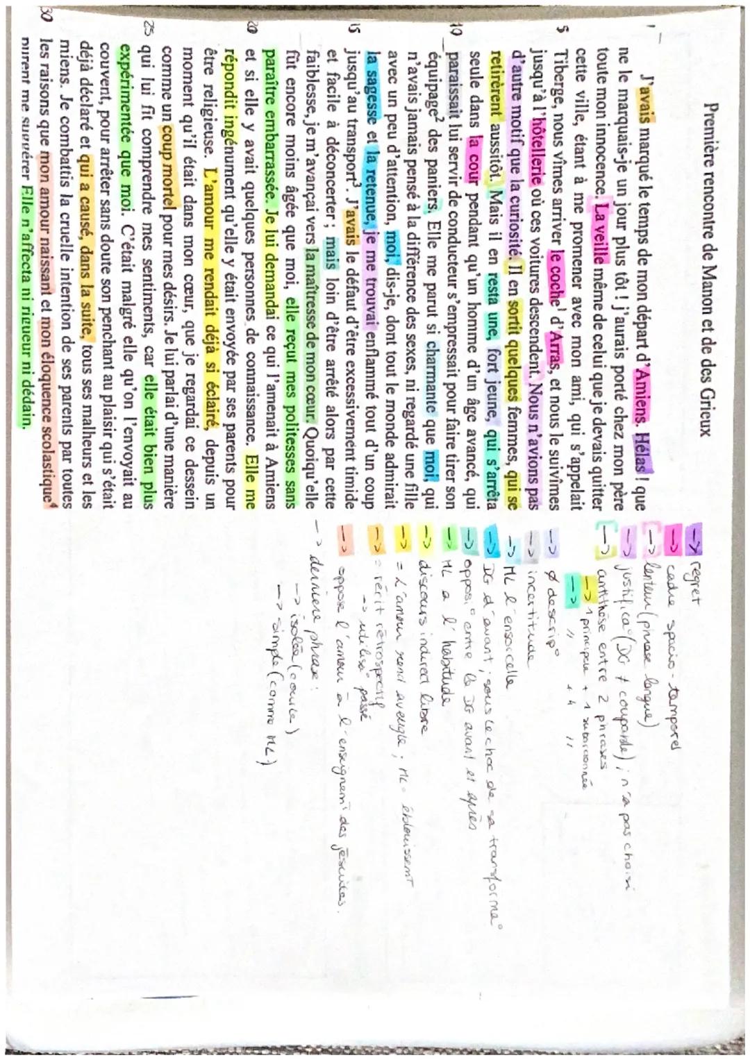 Première rencontre de Manon et de des Grieux

J'avais marqué le temps de mon départ d'Amiens. Hélas! que
ne le marquais-je un jour plus tôt 