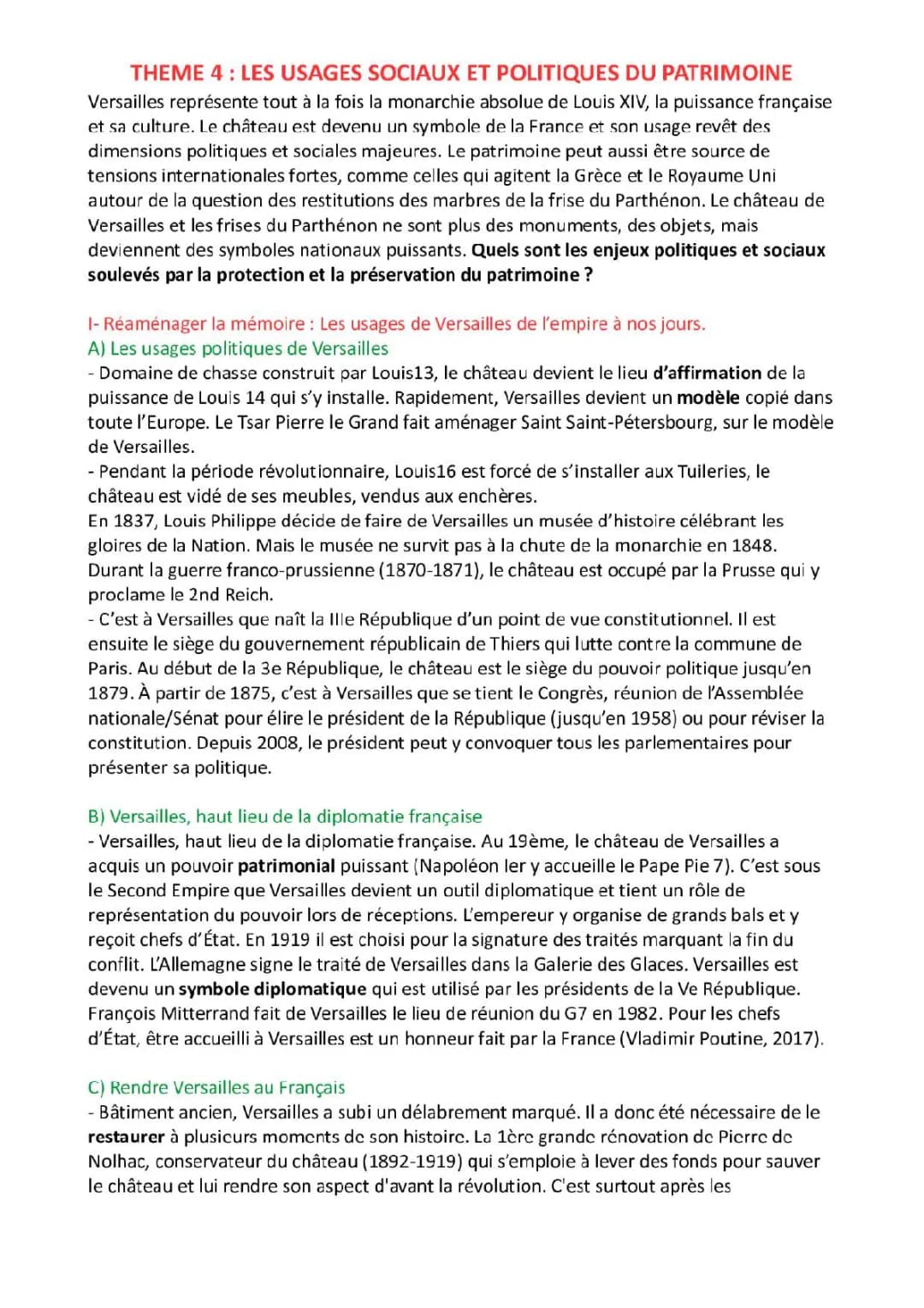 Les usages sociaux et politiques du patrimoine 