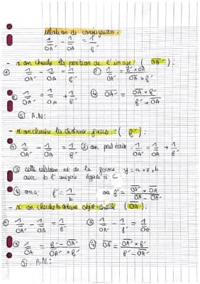 Know Relation de conjugaison et de grossissement  thumbnail