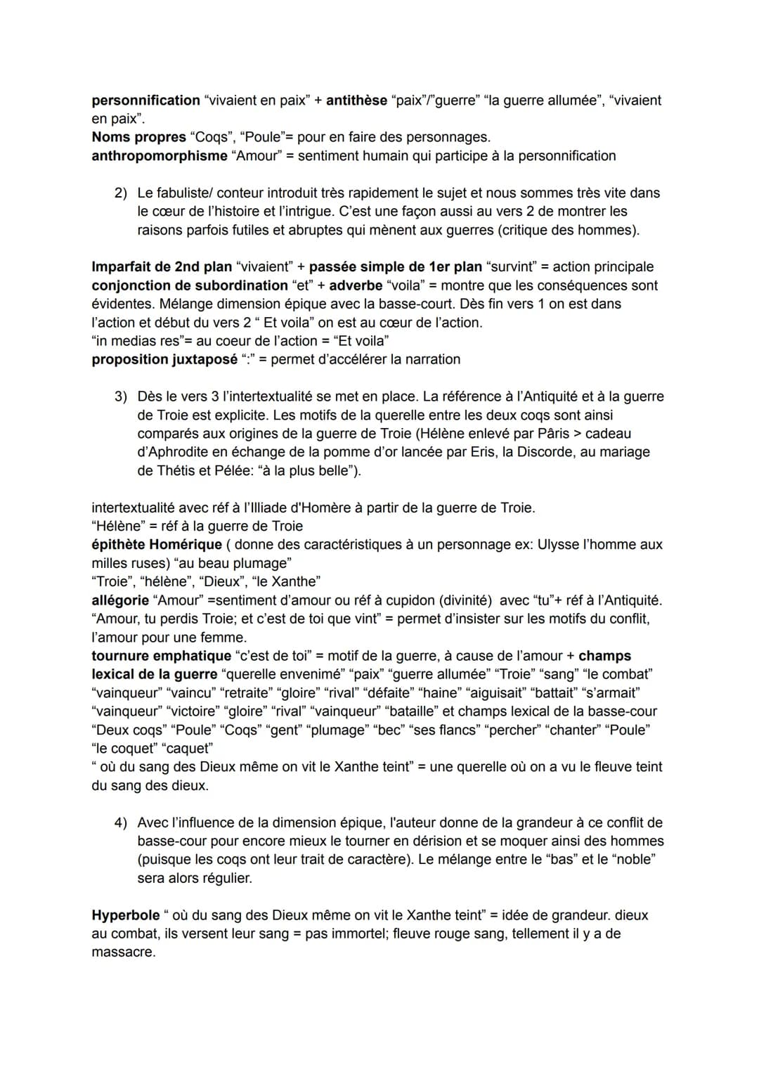 Texte 5: "Les deux coqs" de Jean de la Fontaine
Parcours: rire et savoir
Introduction:
Les Fables de Jean de la Fontaine du livre VII au liv
