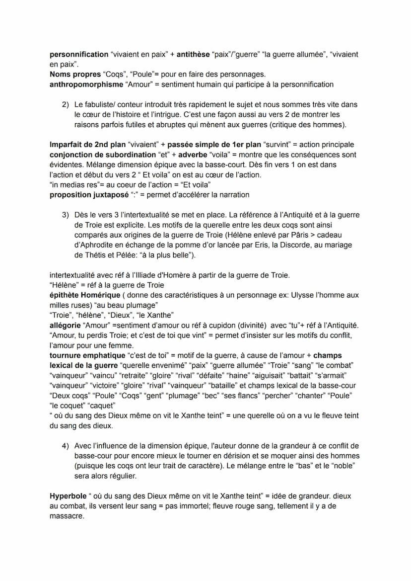 Texte 5: "Les deux coqs" de Jean de la Fontaine
Parcours: rire et savoir
Introduction:
Les Fables de Jean de la Fontaine du livre VII au liv
