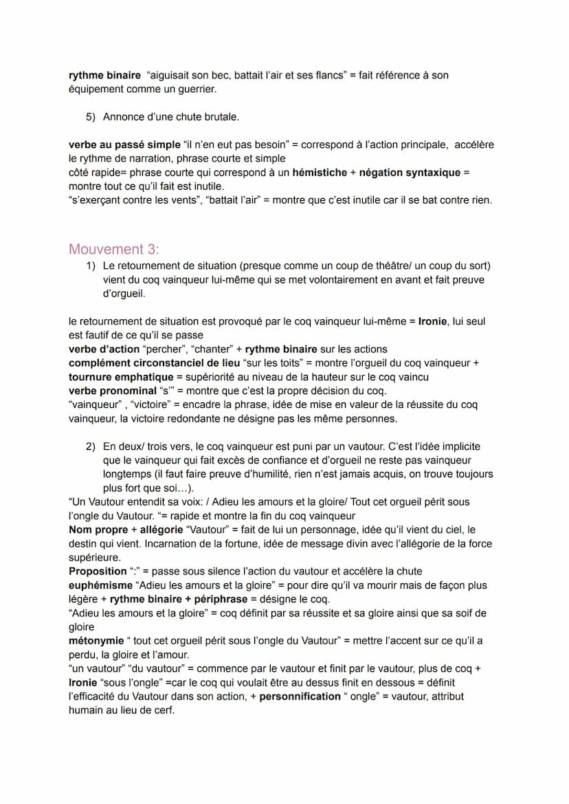Texte 5: "Les deux coqs" de Jean de la Fontaine
Parcours: rire et savoir
Introduction:
Les Fables de Jean de la Fontaine du livre VII au liv