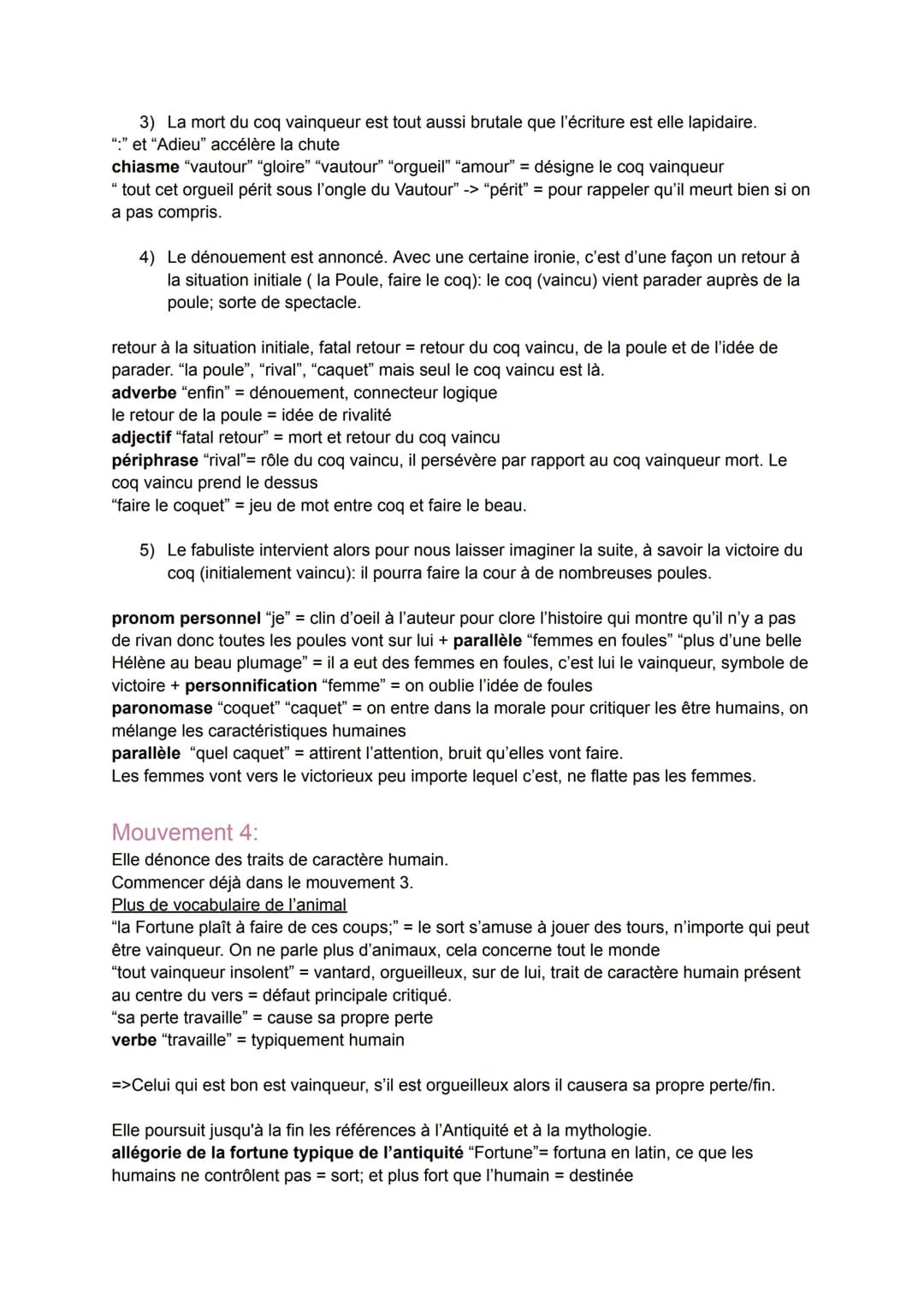Texte 5: "Les deux coqs" de Jean de la Fontaine
Parcours: rire et savoir
Introduction:
Les Fables de Jean de la Fontaine du livre VII au liv