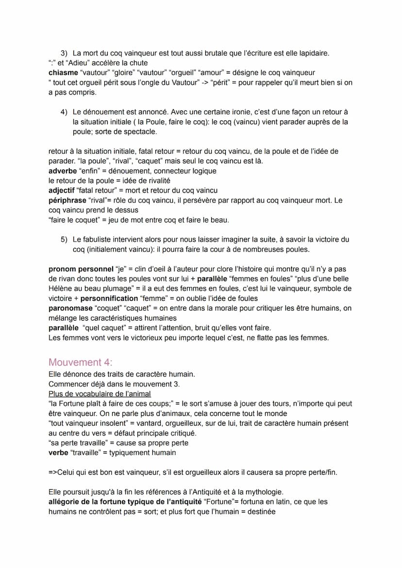 Texte 5: "Les deux coqs" de Jean de la Fontaine
Parcours: rire et savoir
Introduction:
Les Fables de Jean de la Fontaine du livre VII au liv