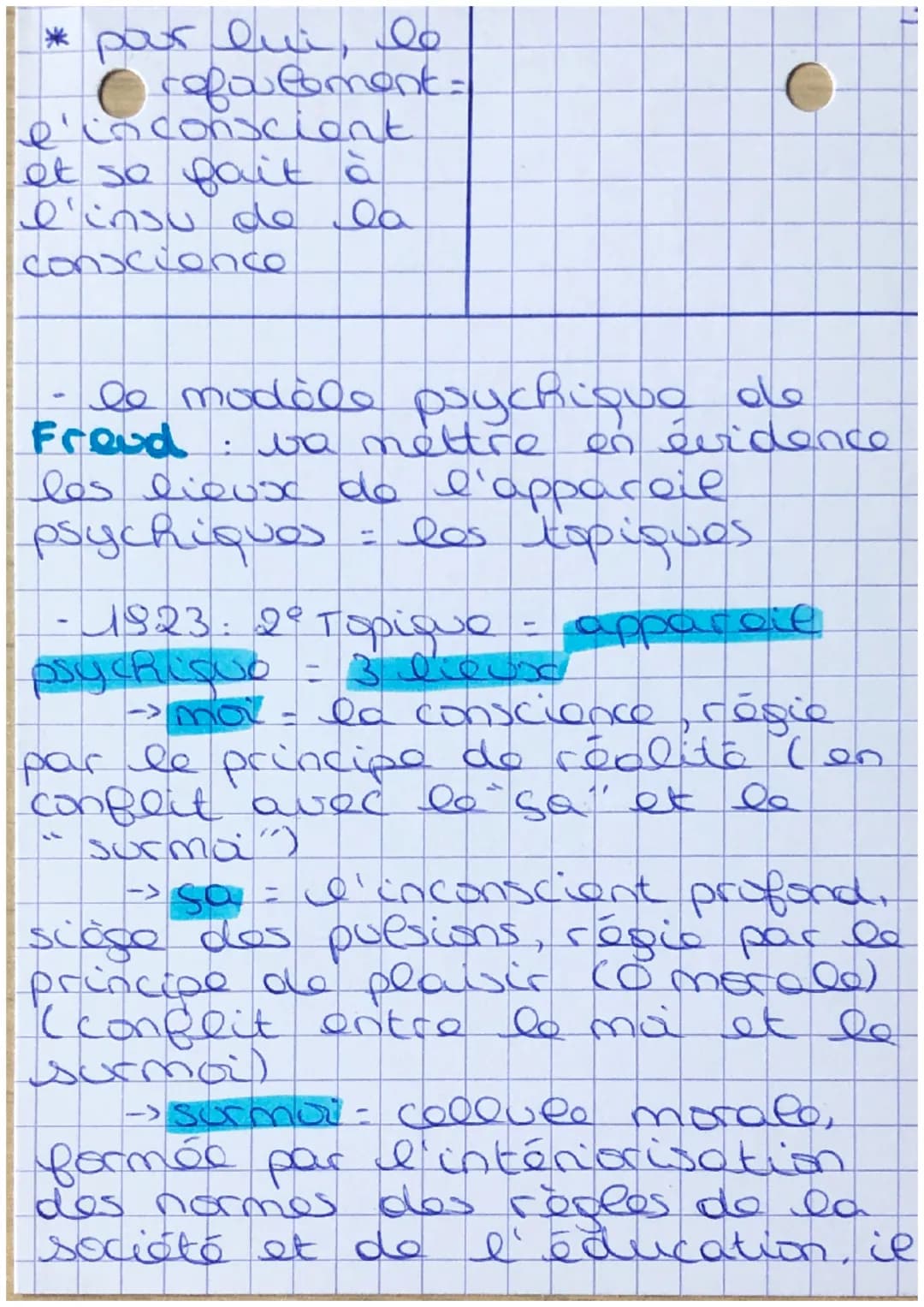 L inconscience
Comment prendre conscience de
son inconscient ?
• Leibniz intuition d'un
Roo - conscience"
- à partir d'une expérience de
la 