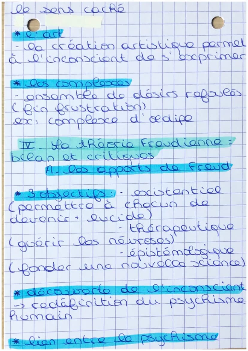 L inconscience
Comment prendre conscience de
son inconscient ?
• Leibniz intuition d'un
Roo - conscience"
- à partir d'une expérience de
la 