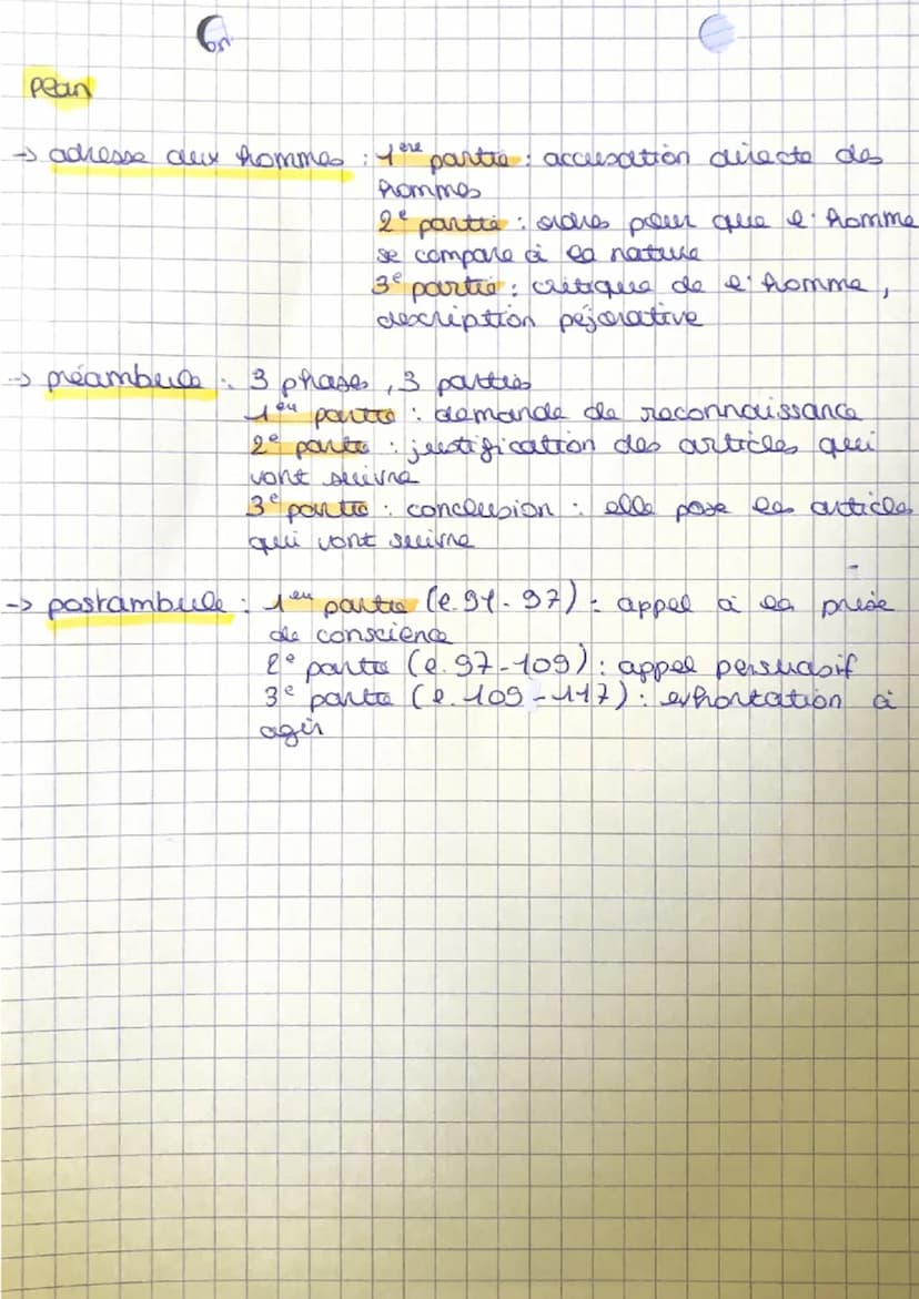 6 français
introduction
la déclaration
la Révolution française amène de nombreux changements
en france cau XVIIIe siècle. Les privileges des