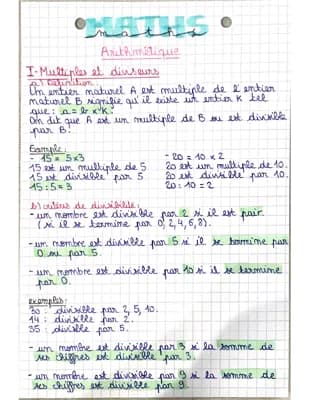 Know Arithmétique 3ème thumbnail