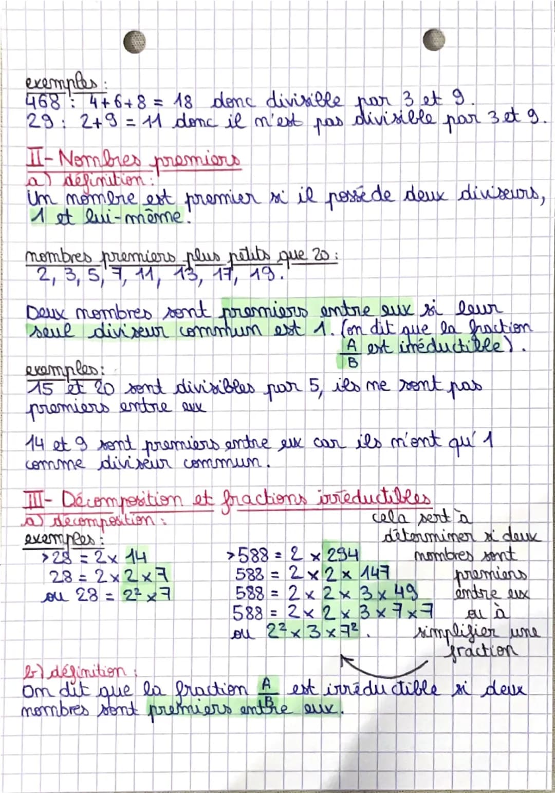 o
•MATHS •
Arithmétique
I-Multiples et diviseurs
a Définition:
Un entier naturel A est multiple de l' entier
maturel B signifie qu'il existe