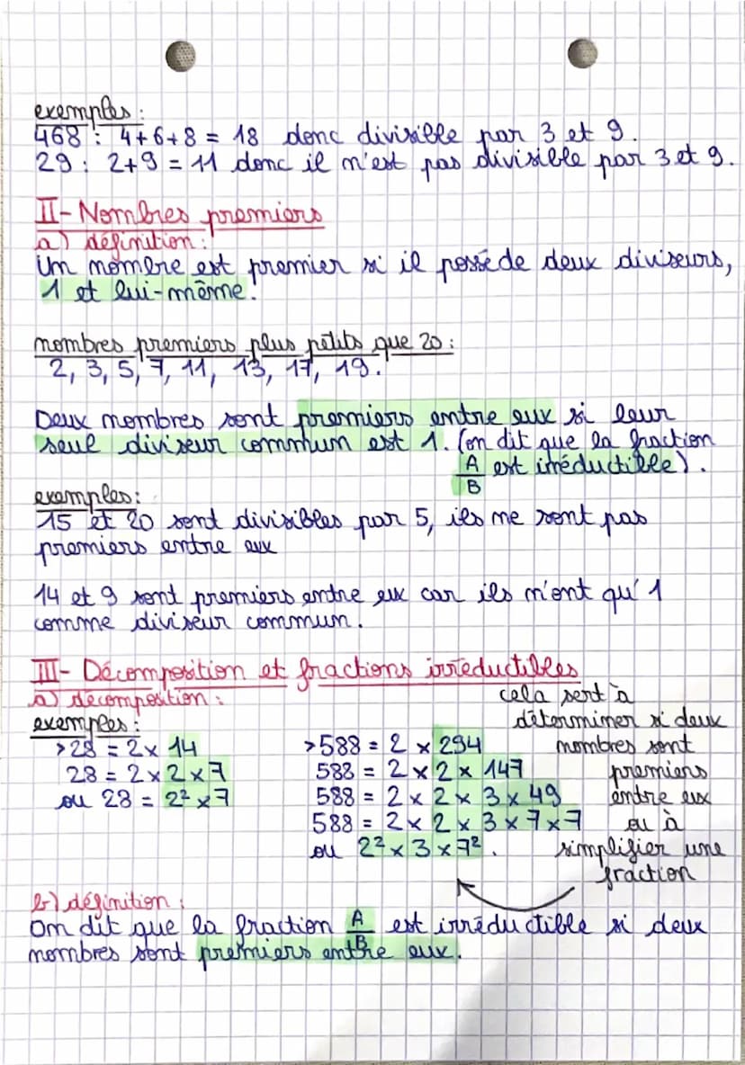 o
•MATHS •
Arithmétique
I-Multiples et diviseurs
a Définition:
Un entier naturel A est multiple de l' entier
maturel B signifie qu'il existe