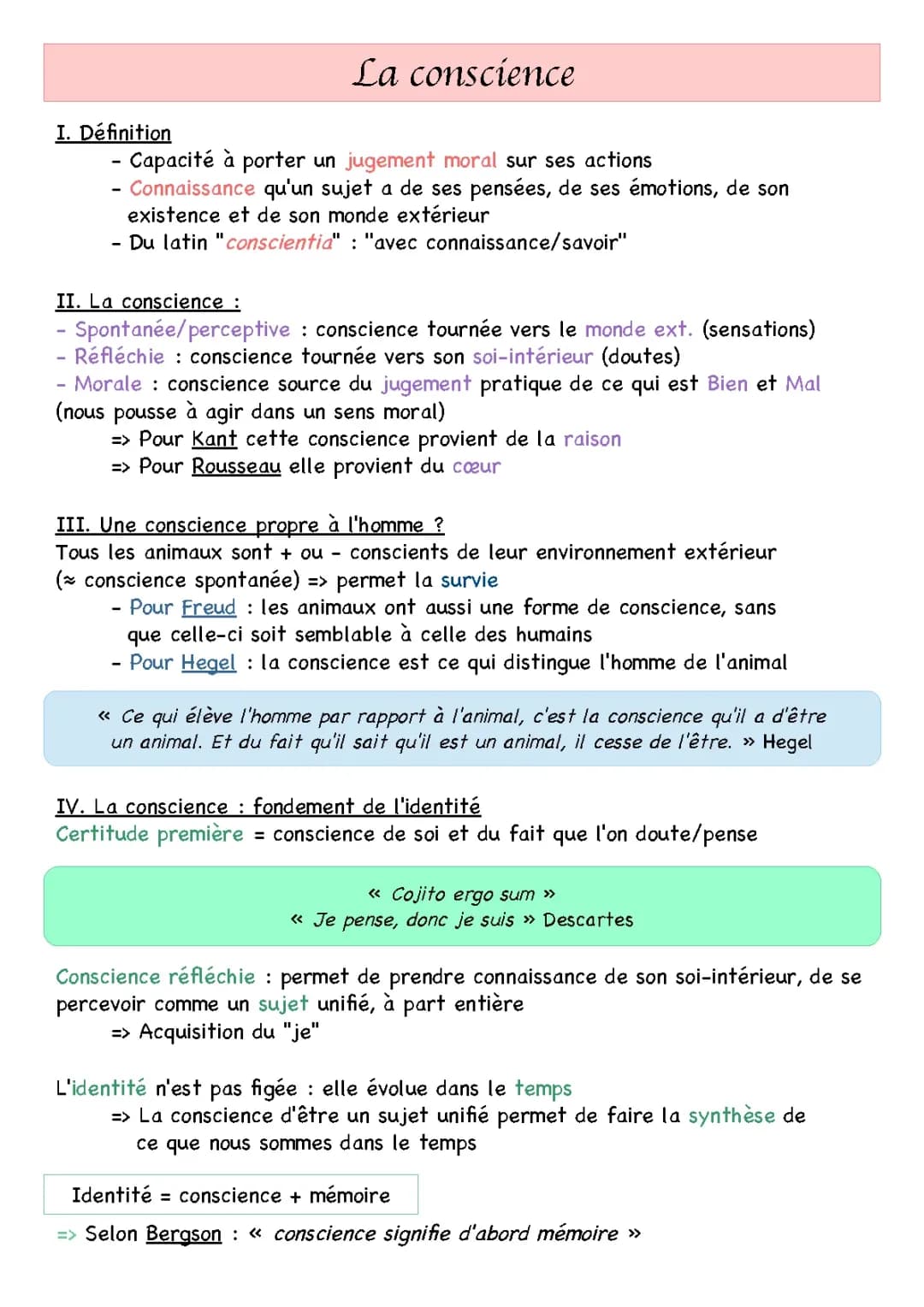 La Conscience Morale: Dissertation, Exemples et Définition