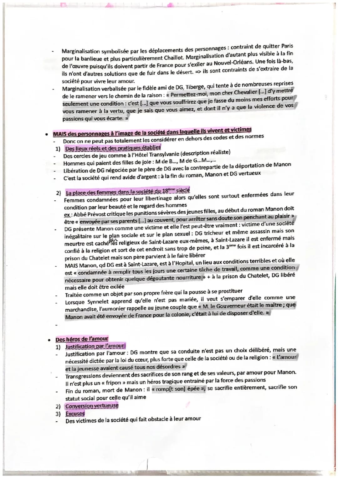 ●
Dissertation Manon Lescaut
Titre complet : Histoire du chevalier Des Grieux et de Manon Lescaut
Abbé Prévost:
Fuit le couvent à 2 reprises