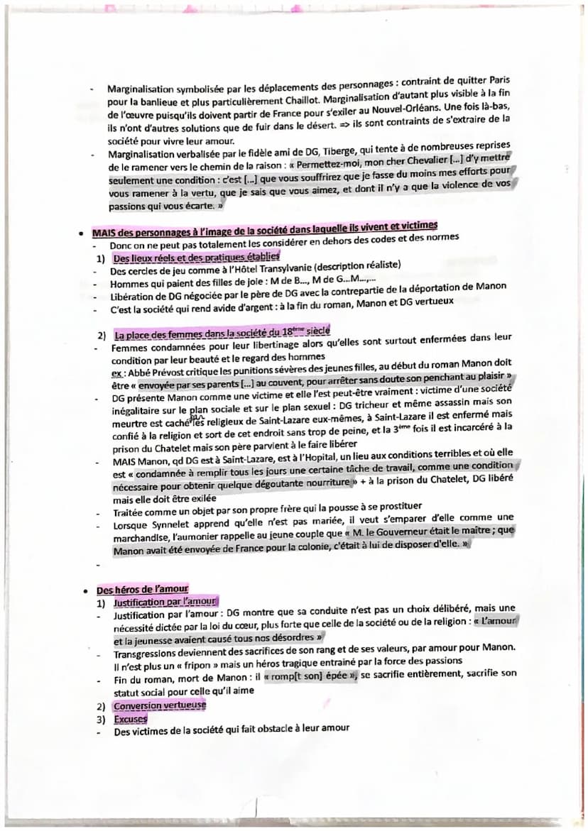 ●
Dissertation Manon Lescaut
Titre complet : Histoire du chevalier Des Grieux et de Manon Lescaut
Abbé Prévost:
Fuit le couvent à 2 reprises