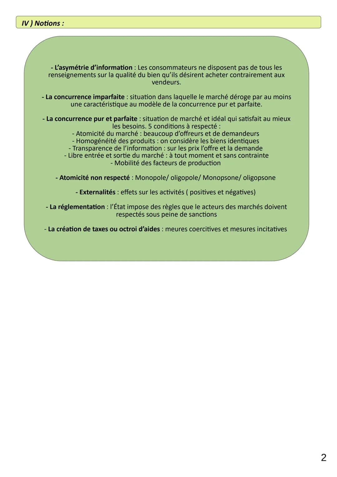 Thème 6
CHAP 2
LIMAUX Oriane
1) Quelles sont les défaillances du marché :
L'asymétrie
d'information
Défaillances des marchés et défaillances