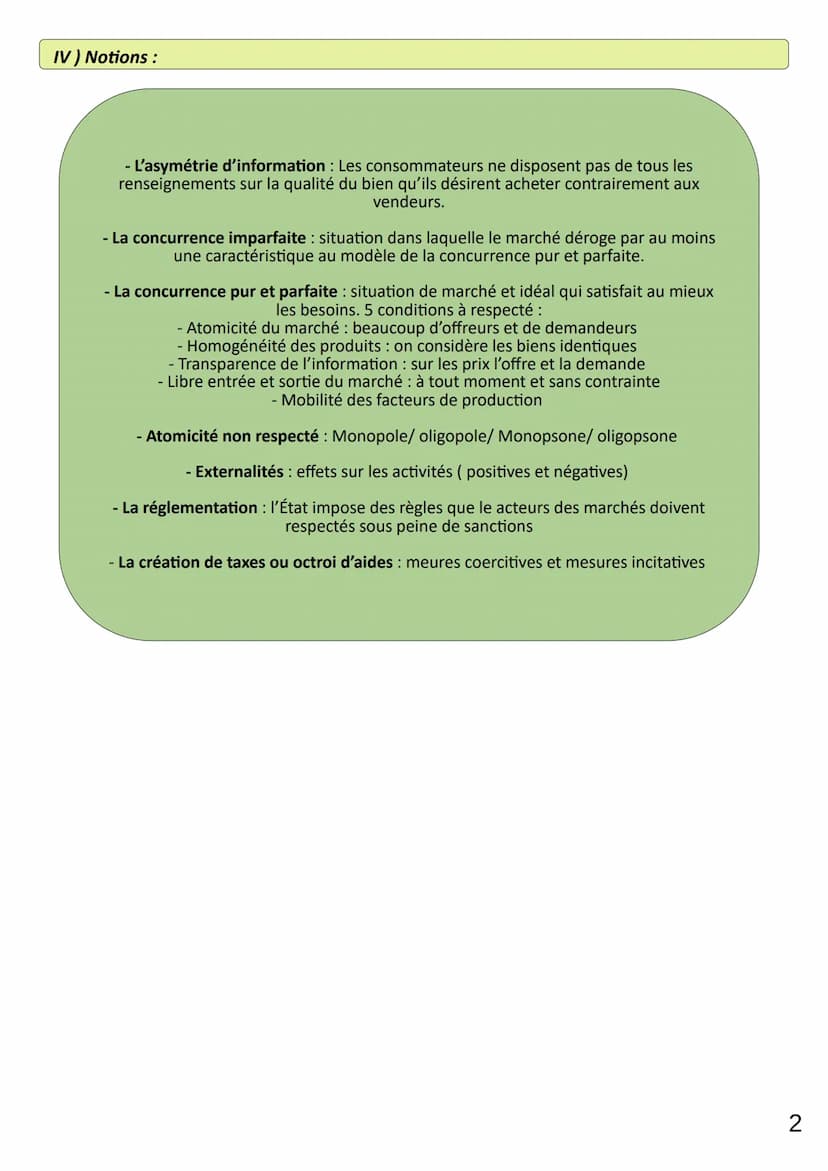 Thème 6
CHAP 2
LIMAUX Oriane
1) Quelles sont les défaillances du marché :
L'asymétrie
d'information
Défaillances des marchés et défaillances