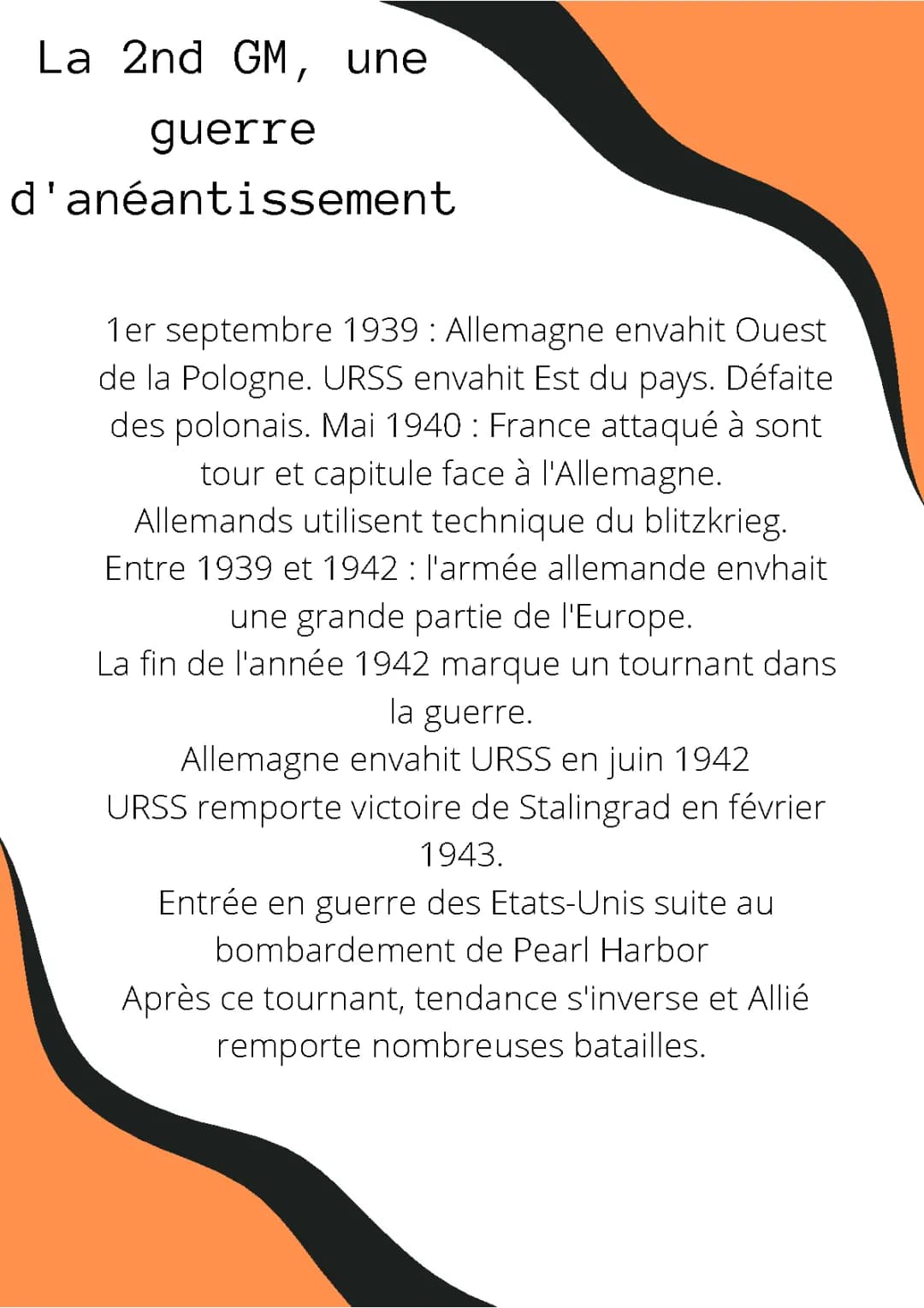 la 2nd GM, une guerre d'anéantissement 