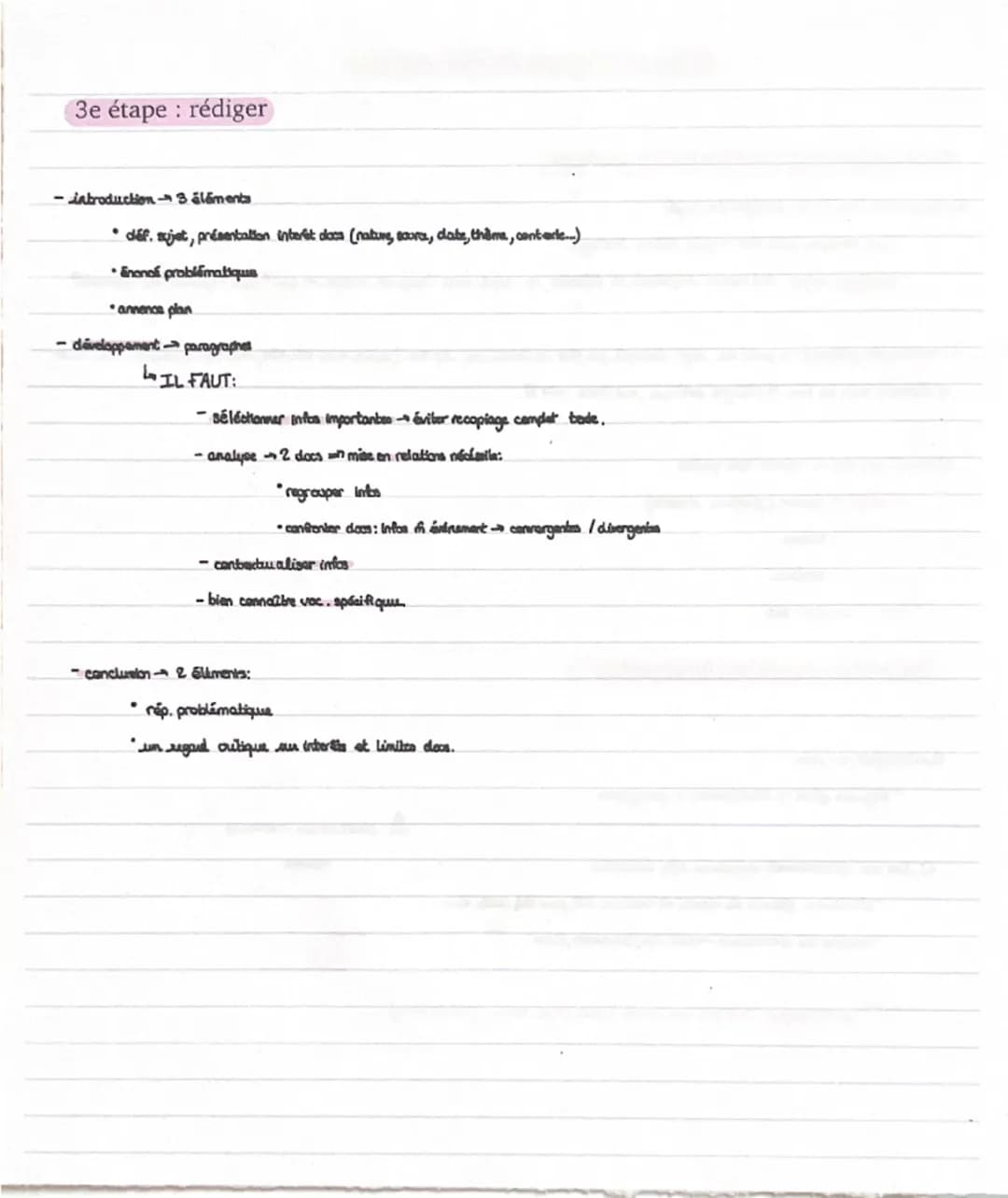 L'étude critique de documents
lere étape lire, comprendre et analyser
a) étudier le titre et la consigne du sujet
live consigne, puis dec qu