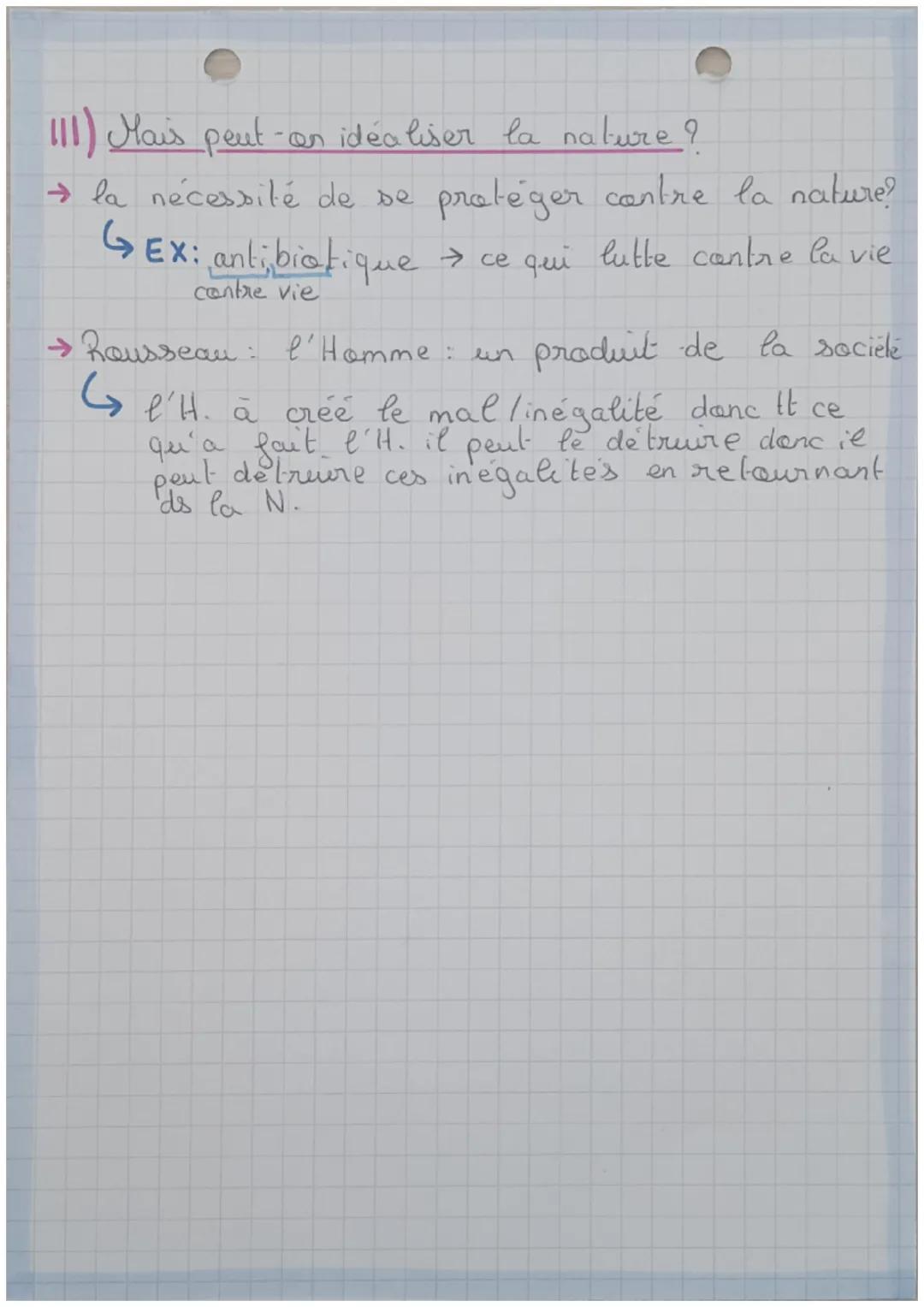 PHILO:

# La Pature

1/2

→ Nature: ce qui est = essence. Ce qu'est
une chose nécessairement = ce qu'elle ne peut
pas être

→ du latin "natu