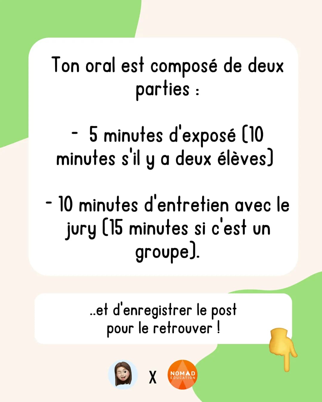 TOUT sur l'oral
du brevet Oublie pas
de t'abonner
pour ne rien louper..
L'épreuve :
L'oral du Brevet est la
soutenance d'un projet réalisé
d