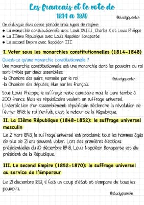 Know Les français et le vote de 1814 à 1870 thumbnail