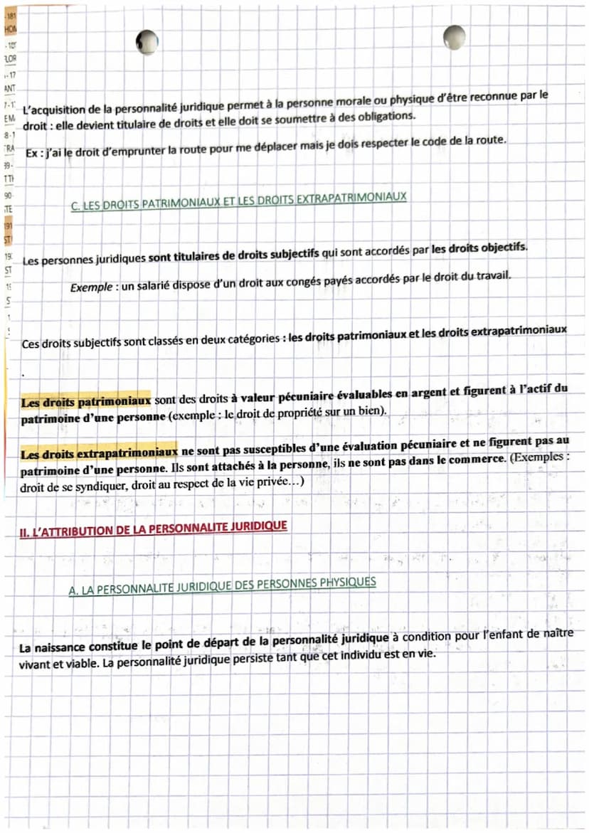 -droit
chapitre 71
Introduction:
STEP
Seules les personnes juridiques peuvent faire valoir leur droit. La personne juridique est reconnue co