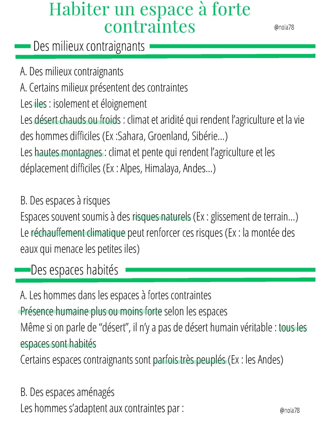 HABITER UN ESPACE A FORTE CONTRAINTE