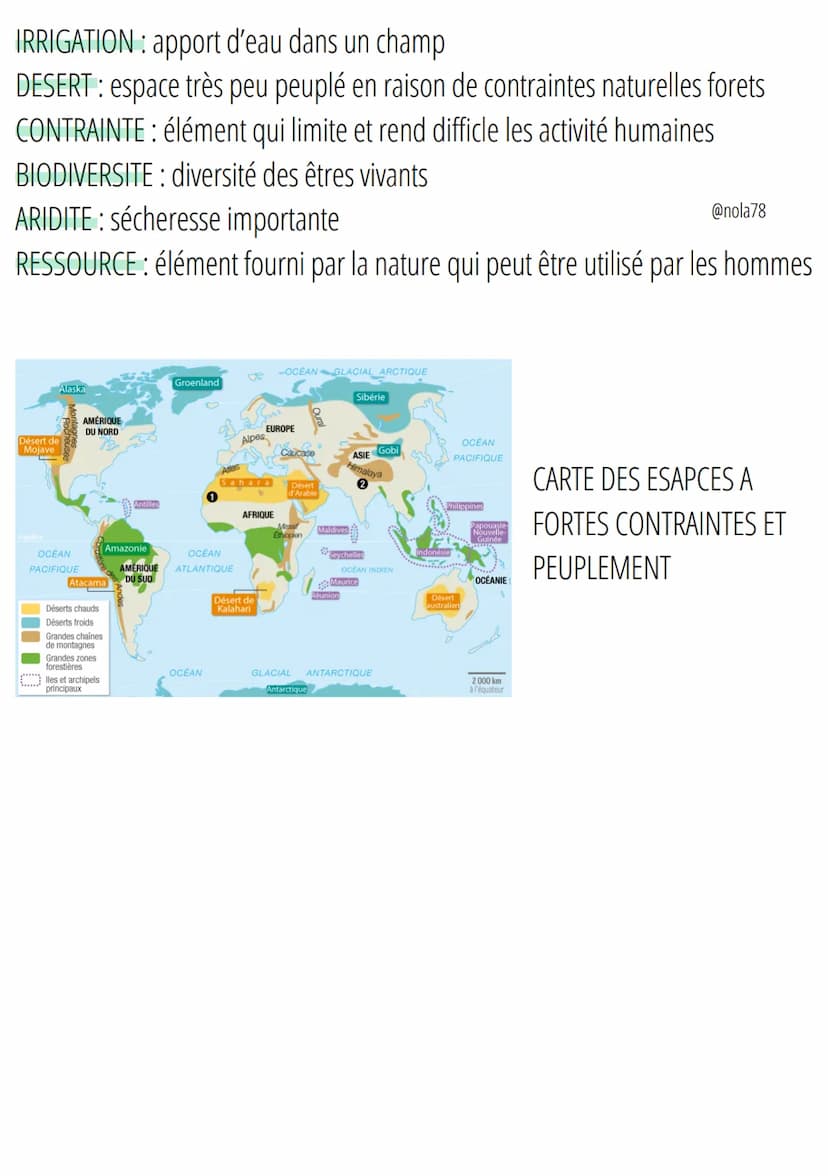 Habiter un espace à forte
contraintes
Des milieux contraignants
A. Des milieux contraignants
A. Certains milieux présentent des contraintes
