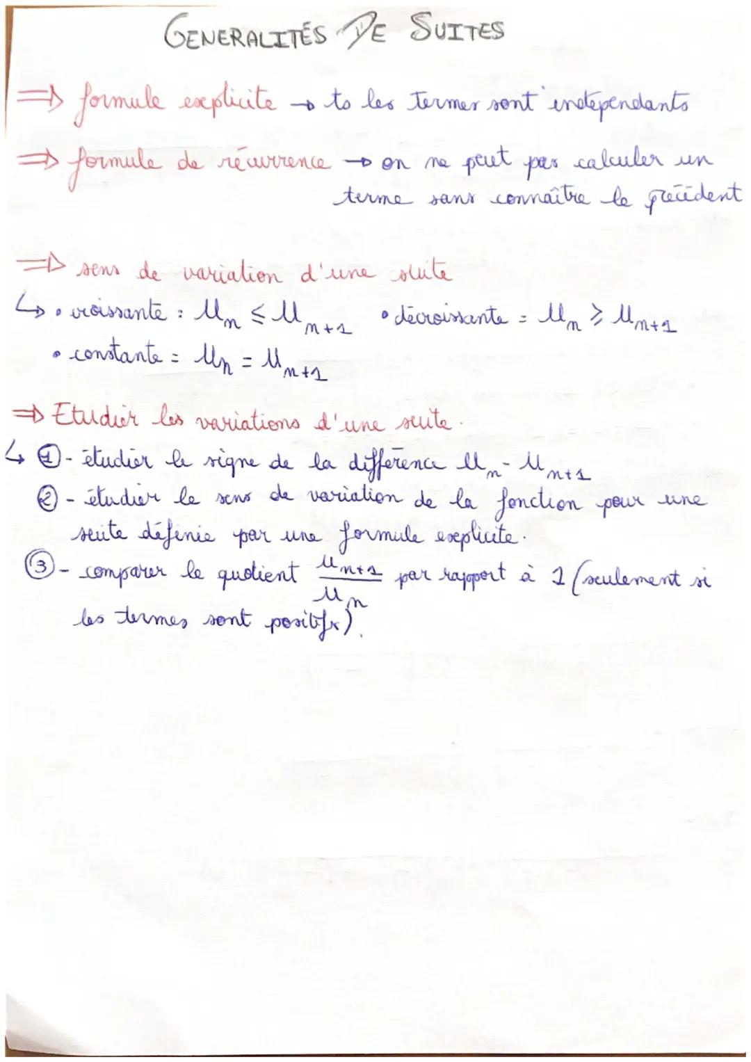 со ма= Мотихм
4 l m = Mp + (m-p) x r.
ما
:
SUITE ARITHMETIQUE
2₁ 11₁-1₂ = 1₂-14 y
м2-ма
ما
= М.
D
= montrer qu'une suite est arithmétique :

