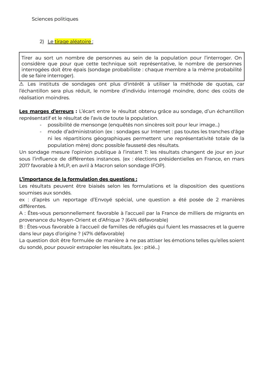 Sciences politiques
Chap 1: Comment se forme et s'exprime l'opinion publique ?
Introduction:
La notion d'opinion publique évolue au fil du t