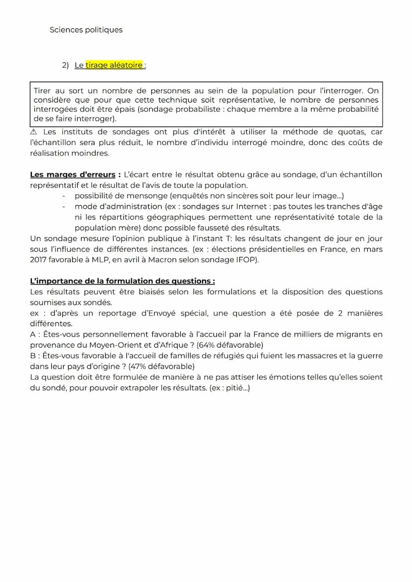 Sciences politiques
Chap 1: Comment se forme et s'exprime l'opinion publique ?
Introduction:
La notion d'opinion publique évolue au fil du t