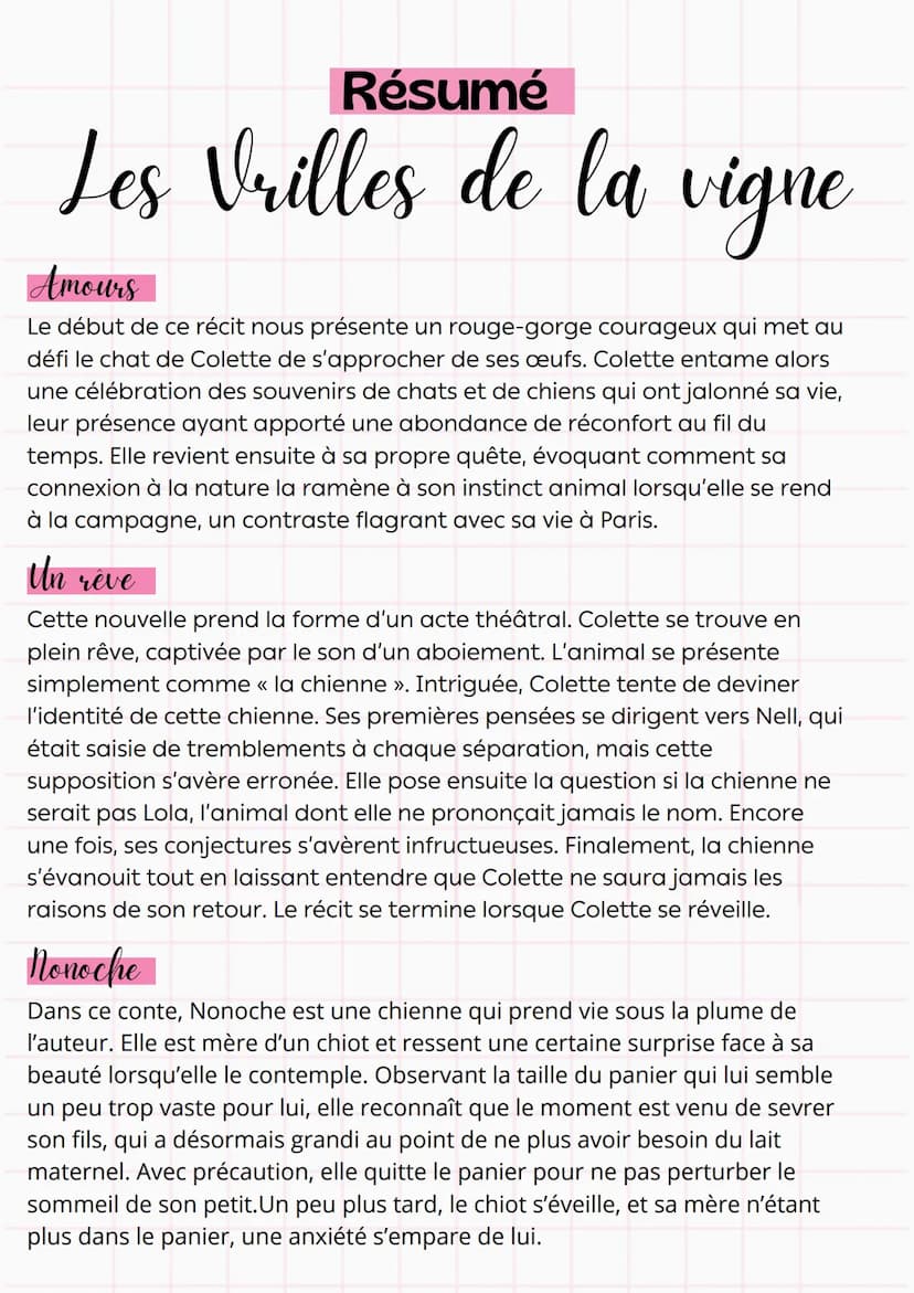 Résumé
Les Vrilles de la vigne
Les villes de la vigne
C'est le récit d'un rossignol mélodieux, captivé par le chant, et qui a
l'habitude de 
