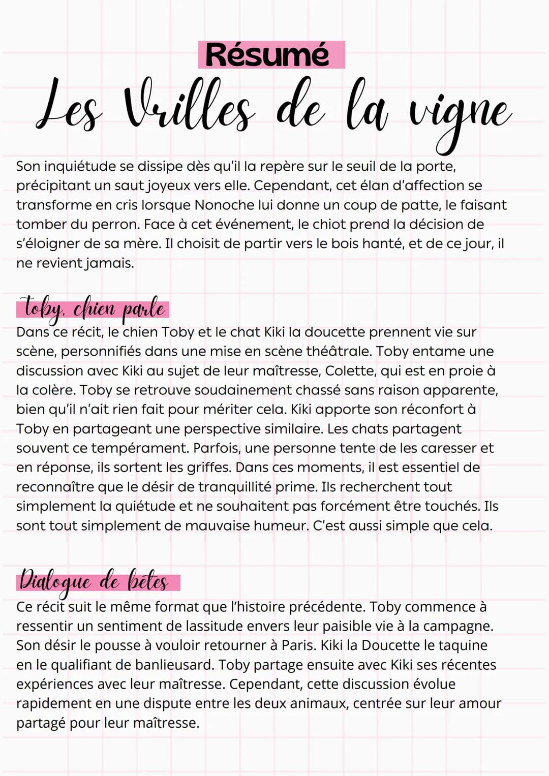 Résumé
Les Vrilles de la vigne
Les villes de la vigne
C'est le récit d'un rossignol mélodieux, captivé par le chant, et qui a
l'habitude de 