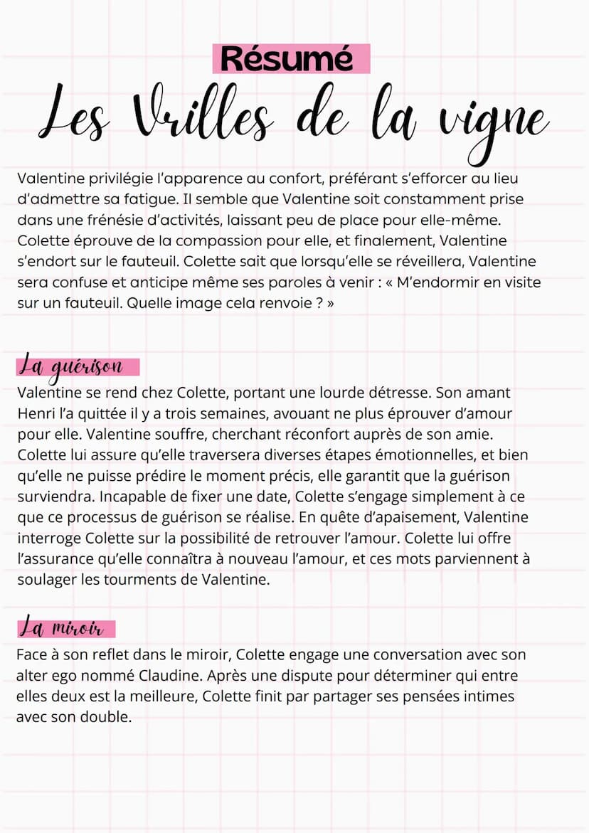 Résumé
Les Vrilles de la vigne
Les villes de la vigne
C'est le récit d'un rossignol mélodieux, captivé par le chant, et qui a
l'habitude de 