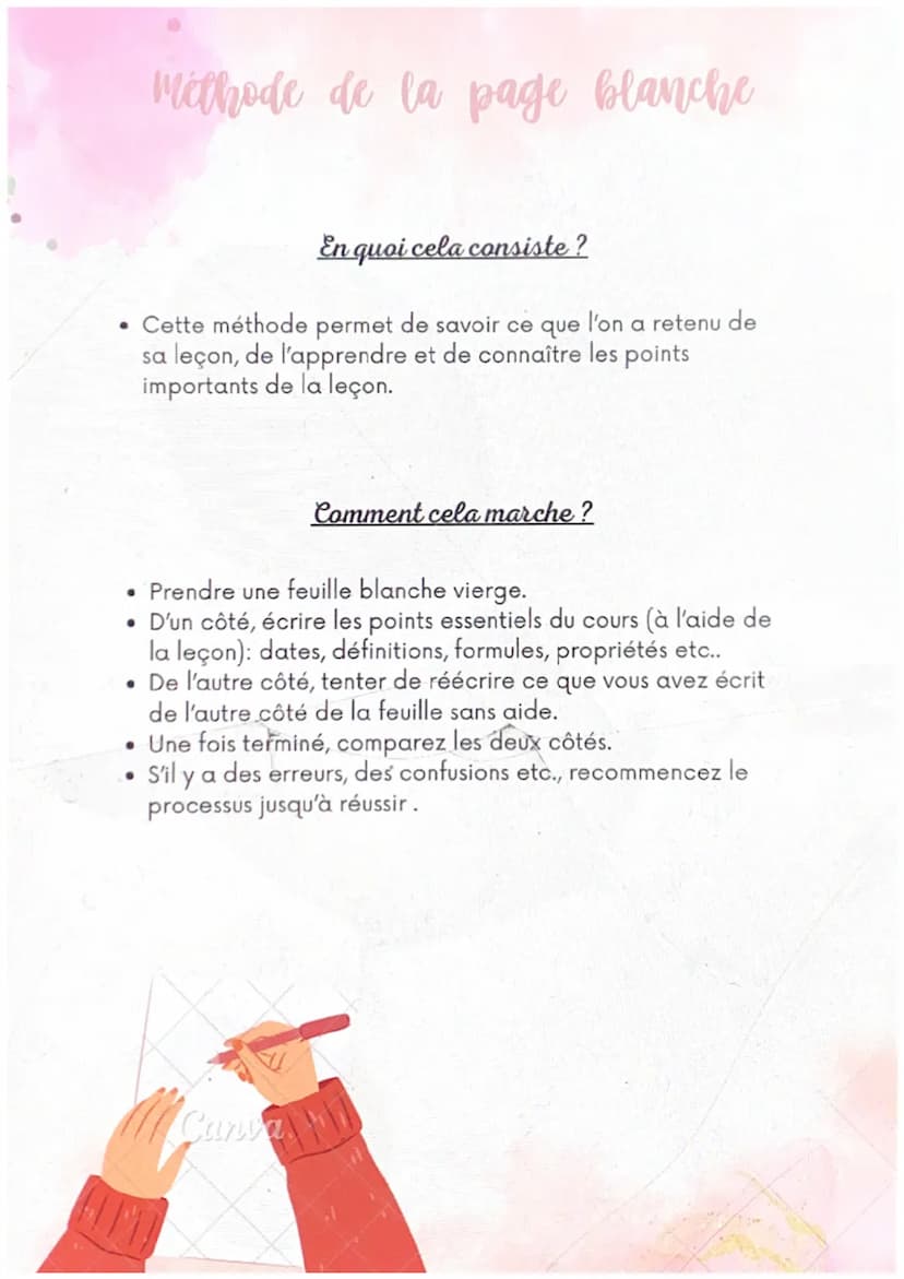 @studygirl
27
Comment réviser ?
méthodes de révision Convient à qui?
Cette méthode convient à ceux qui
retiennent leurs cours rien qu'en éco