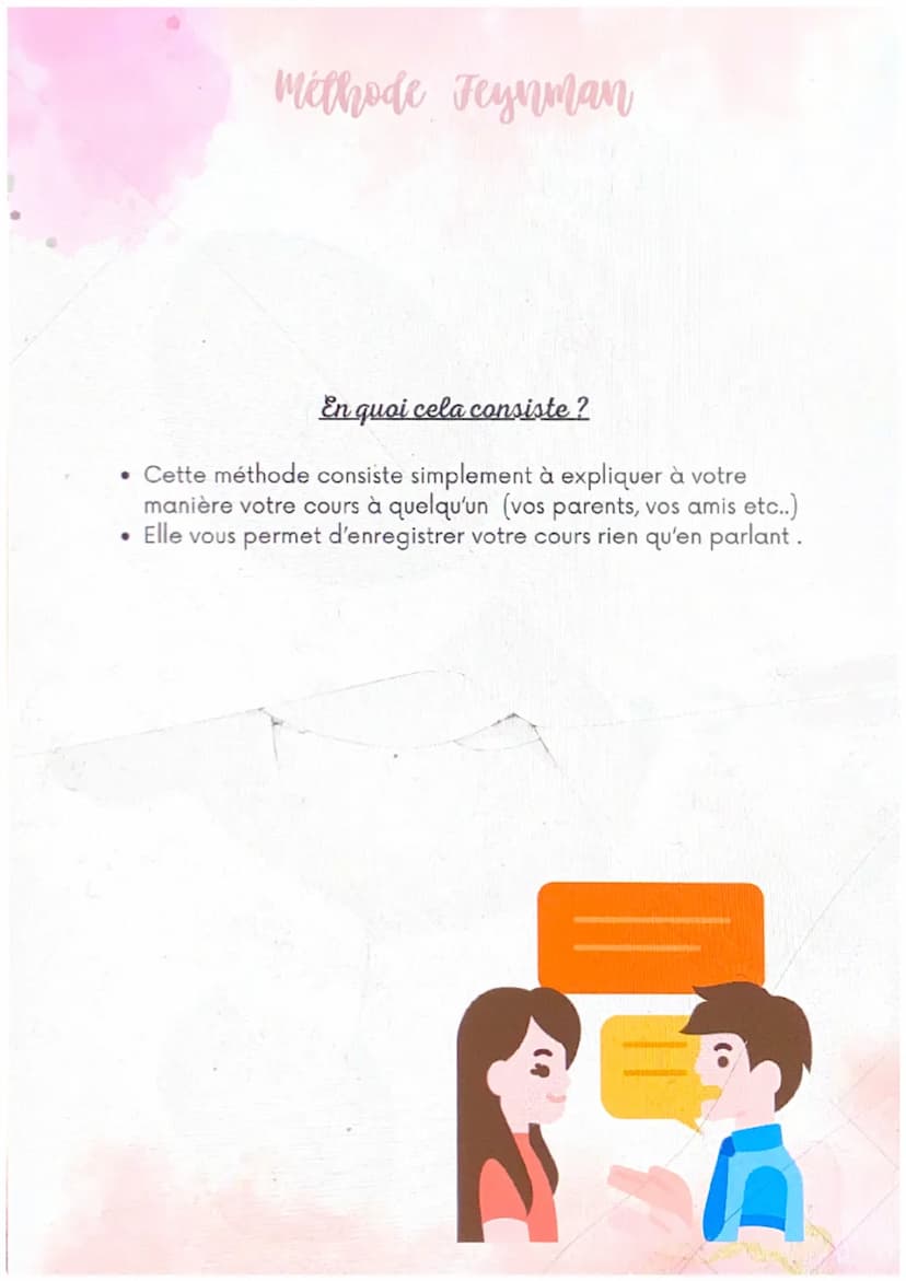 @studygirl
27
Comment réviser ?
méthodes de révision Convient à qui?
Cette méthode convient à ceux qui
retiennent leurs cours rien qu'en éco