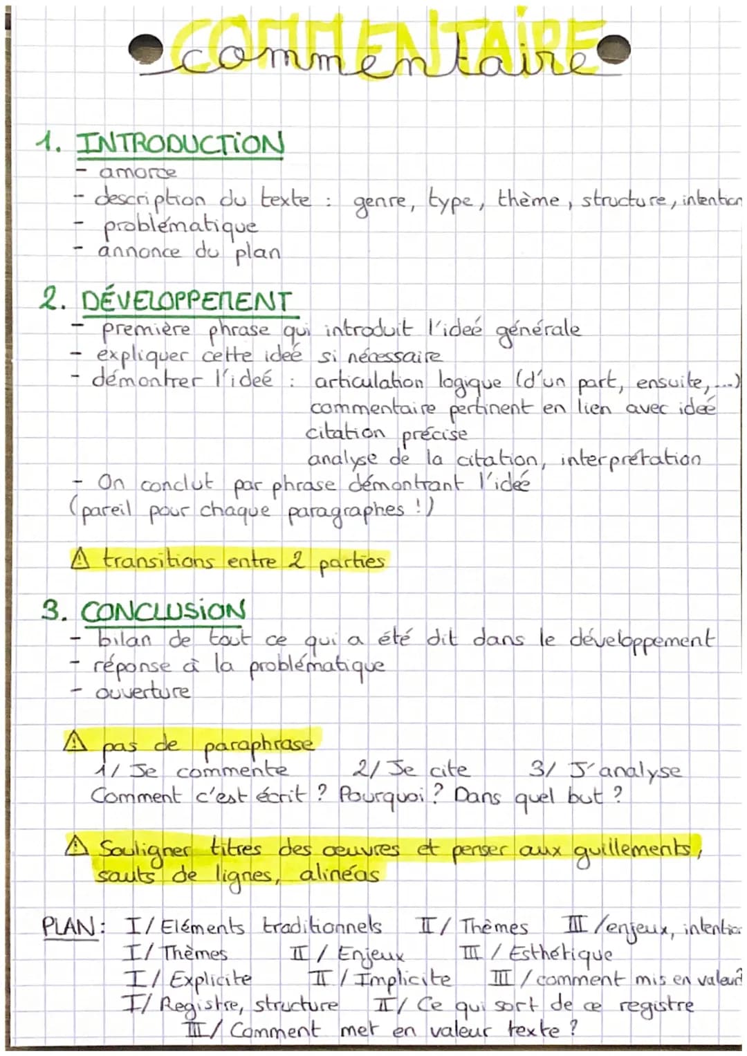 1. INTRODUCTION
-
amorce
description du texte : genre, type, thème, structure, intention
problématique
annonce du plan
2. DÉVELOPPEMENT
prem