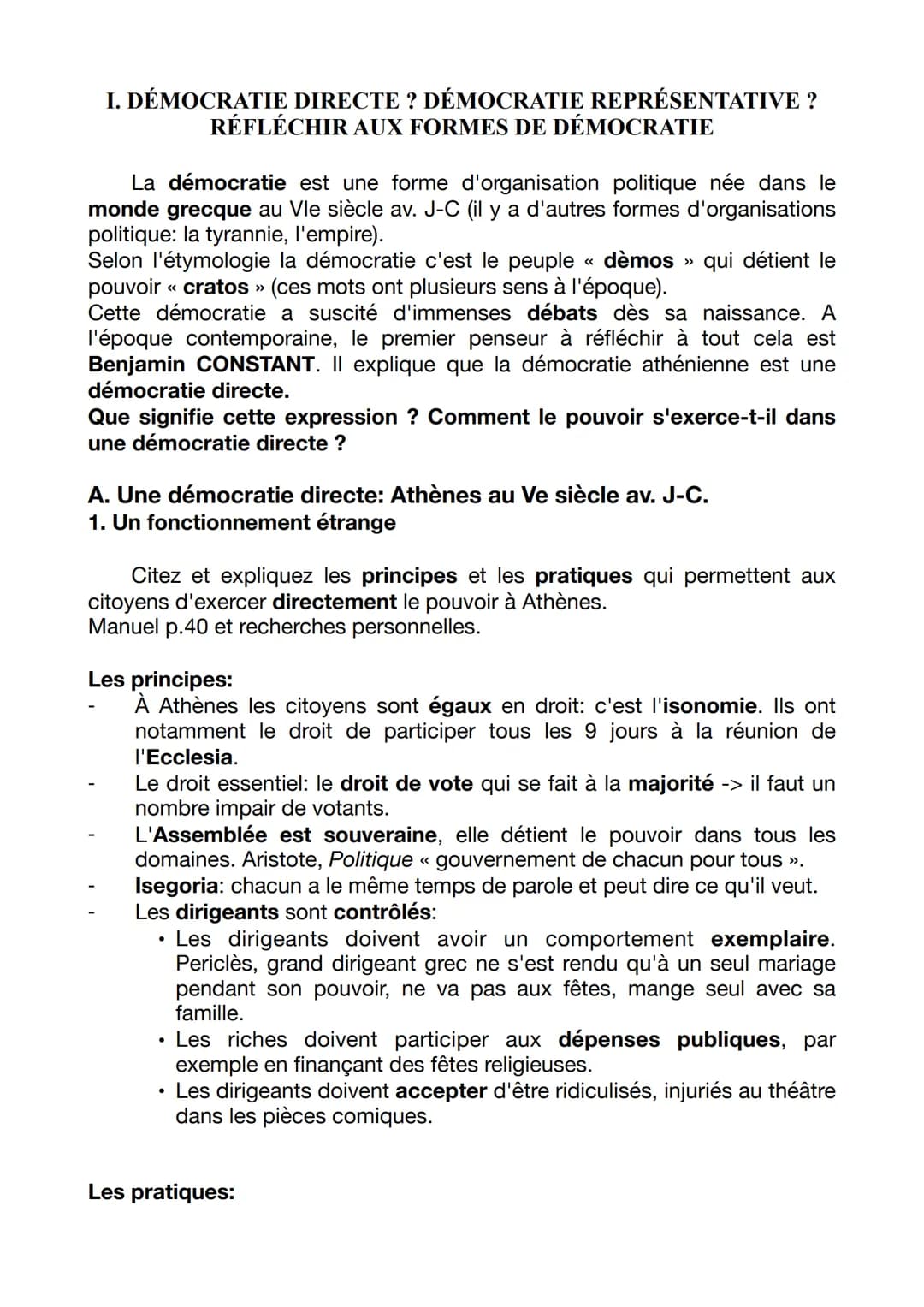 CHAPITRE III: COMPRENDRE UN RÉGIME
POLITIQUE: LA DÉMOCRATIE
INTRODUCTION GÉNÉRALE: LA DÉMOCRATIE ET LES
DÉMOCRATIES EN 2023
A) Le fil détect