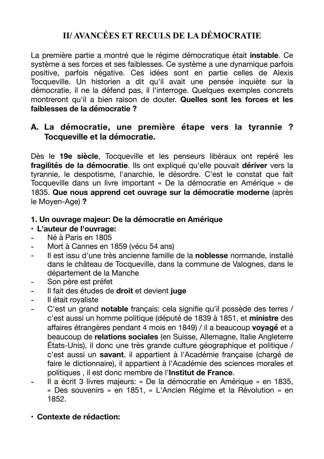 CHAPITRE III: COMPRENDRE UN RÉGIME
POLITIQUE: LA DÉMOCRATIE
INTRODUCTION GÉNÉRALE: LA DÉMOCRATIE ET LES
DÉMOCRATIES EN 2023
A) Le fil détect